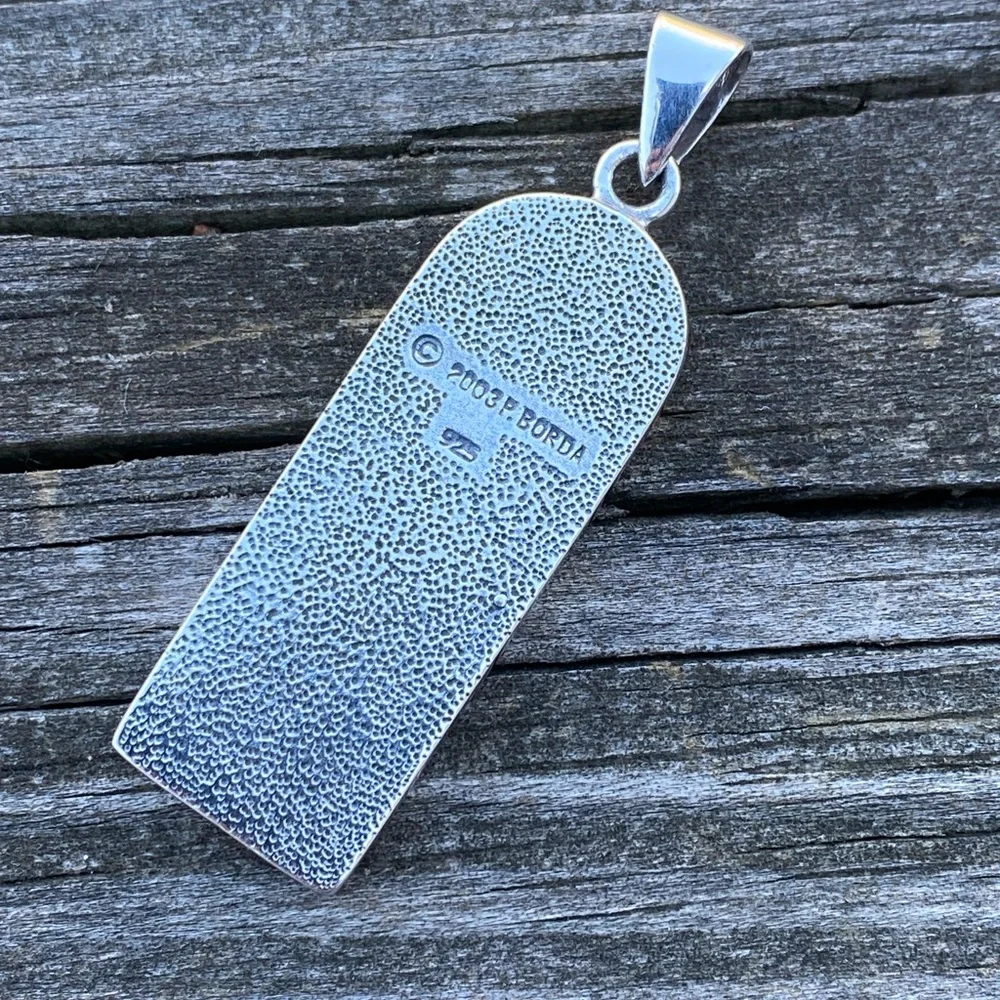 Maiden Mother Crone Pendant in solid .925 Sterling Silver Celtic Triple Goddess - Picture 5 of 11